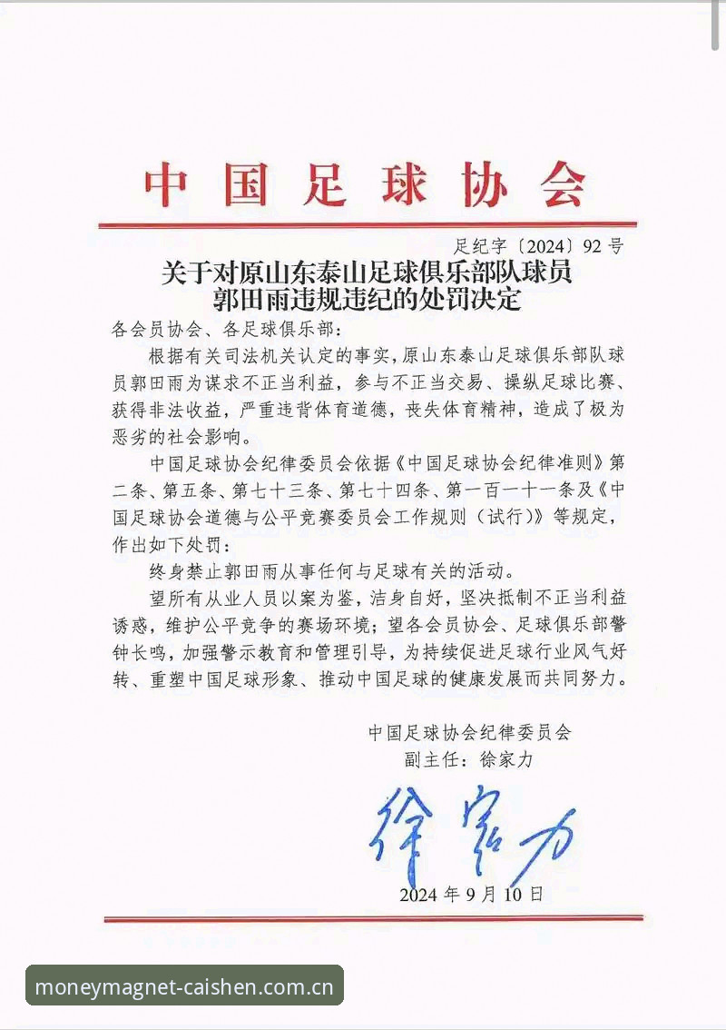 财神到网页版 中国足协第三批禁足名单深度评测:65名从业人员遭重罚,行业乱象全面曝光